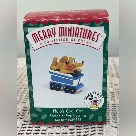 Vintage Pluto’s coal cart Christmas figure collectable | Merry Miniatures | 1998 - Picture 1 of 8